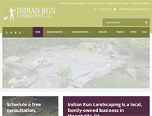 Tablet Screenshot of indianrunlandscaping.com